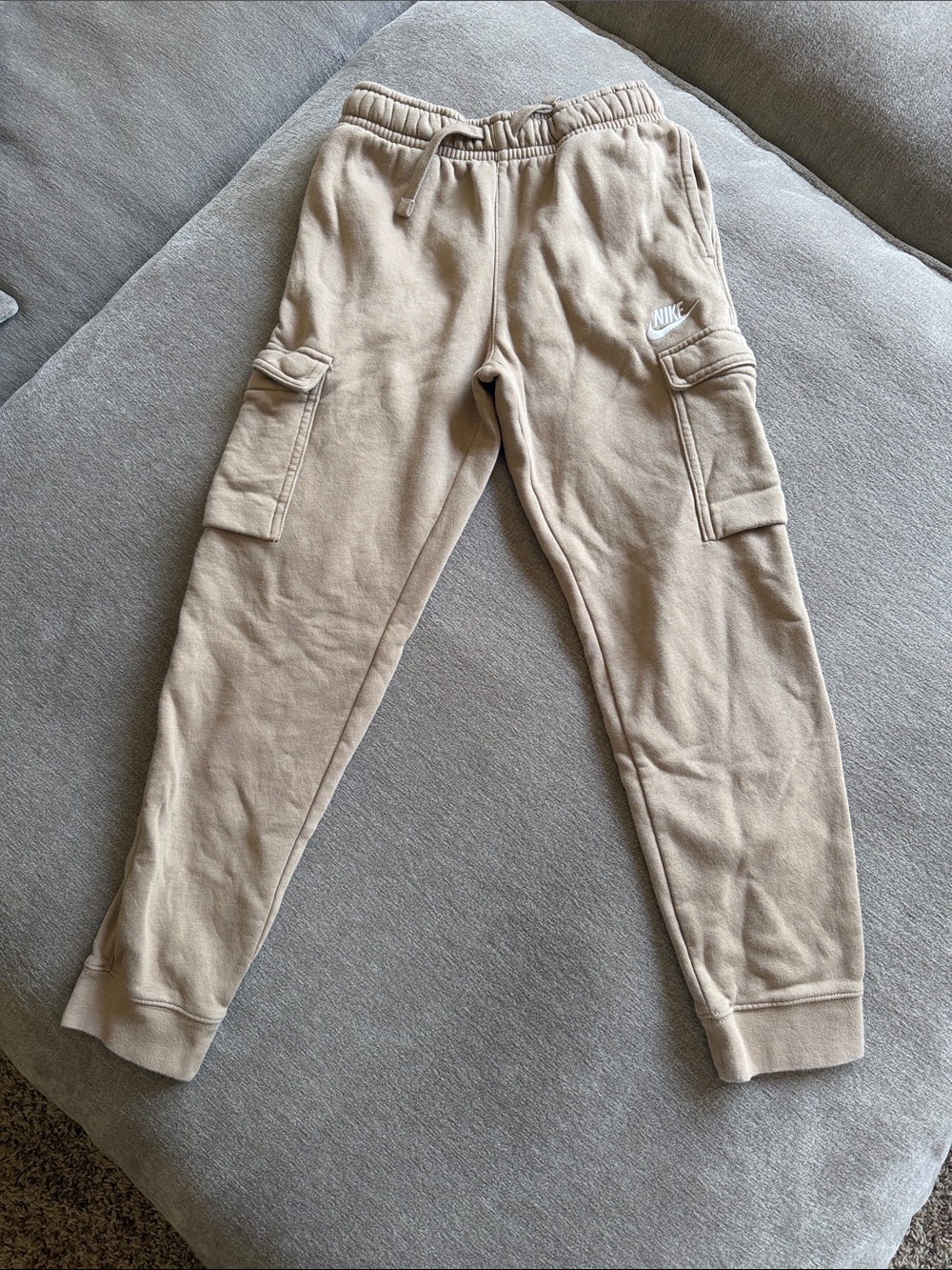 Nike Beige Cargo Sweatpants Size Medium